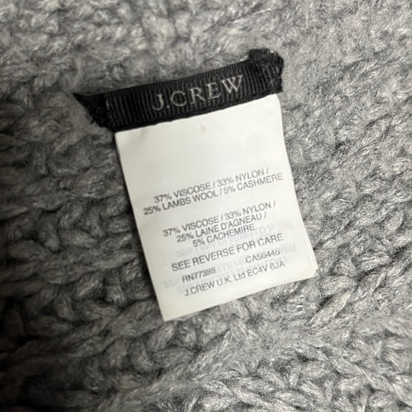 J. Crew Unisex Lambswool Cashmere Blended Cowl Scarf - Picture 4 of 4